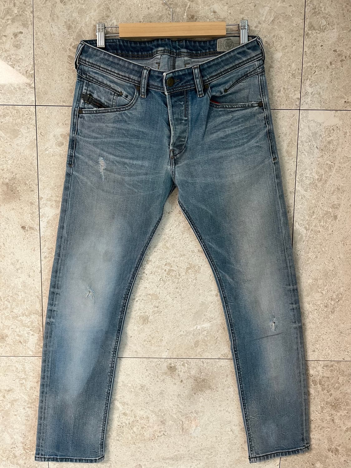 디젤 BELTHER 데미지 워싱 청바지 W31 L30 상품이미지1