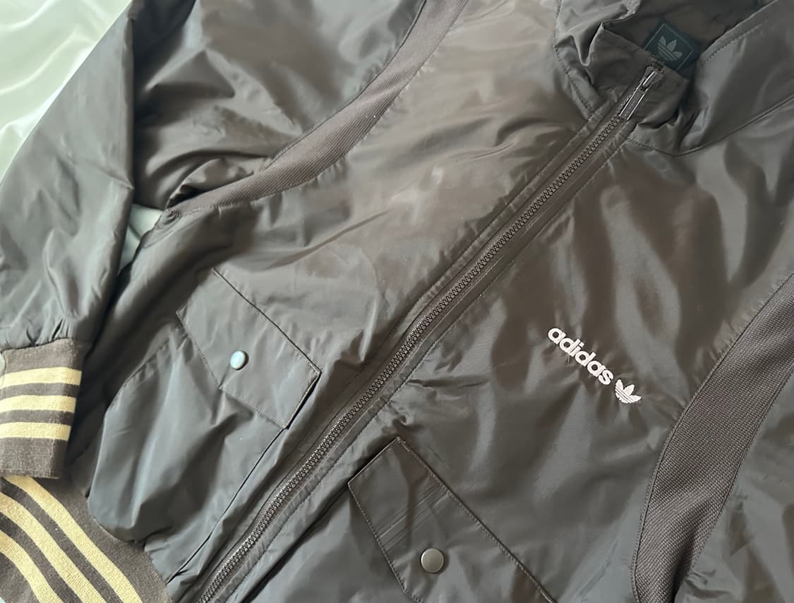 Adidas 아디다스 브라운 누빔 바람막이 점퍼 상품이미지2