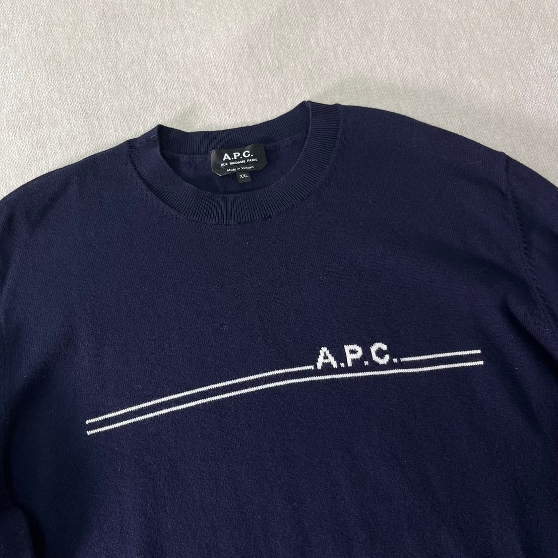 100 APC 아페쎄 에포님 로고 캐시미어 코튼 니트 상품이미지2