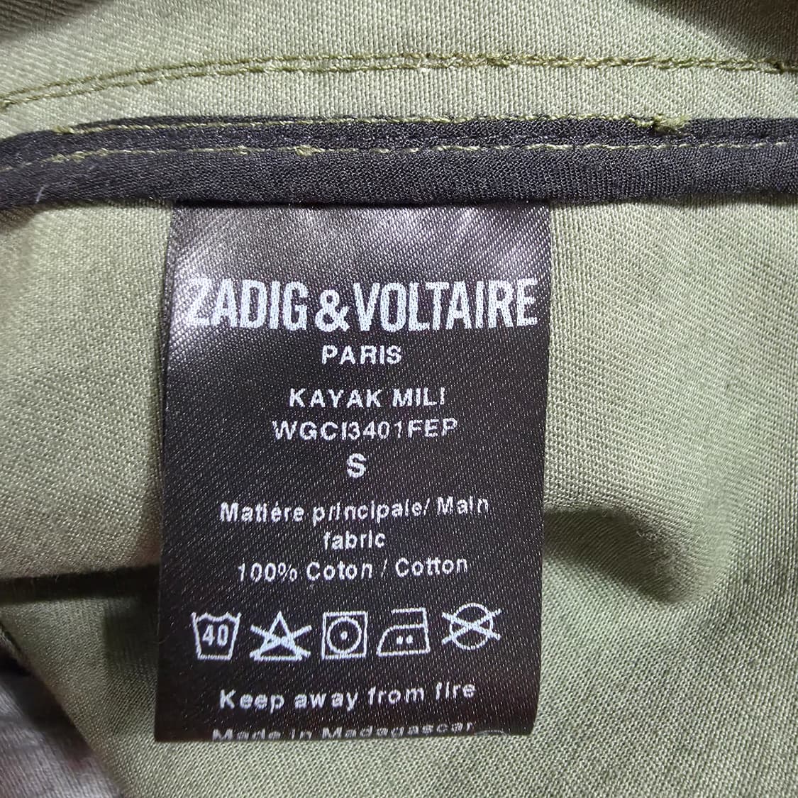 (S)여성 쟈딕앤볼테르 스컬 야상 자켓 상품이미지8