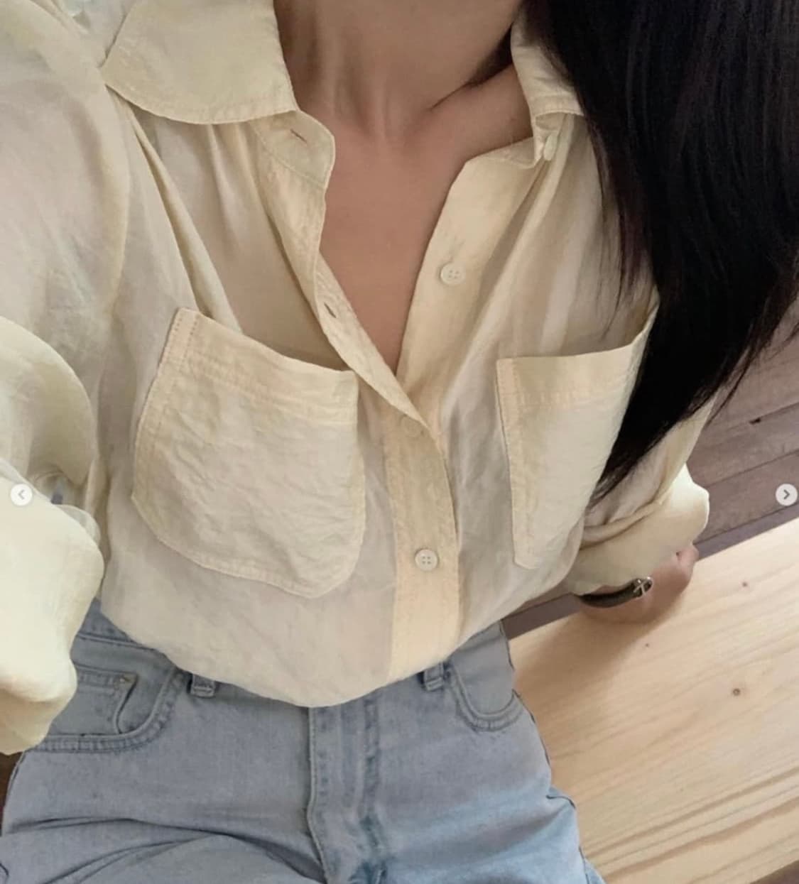 게드 GED 썸머 셔츠 버터옐로우 상품이미지3