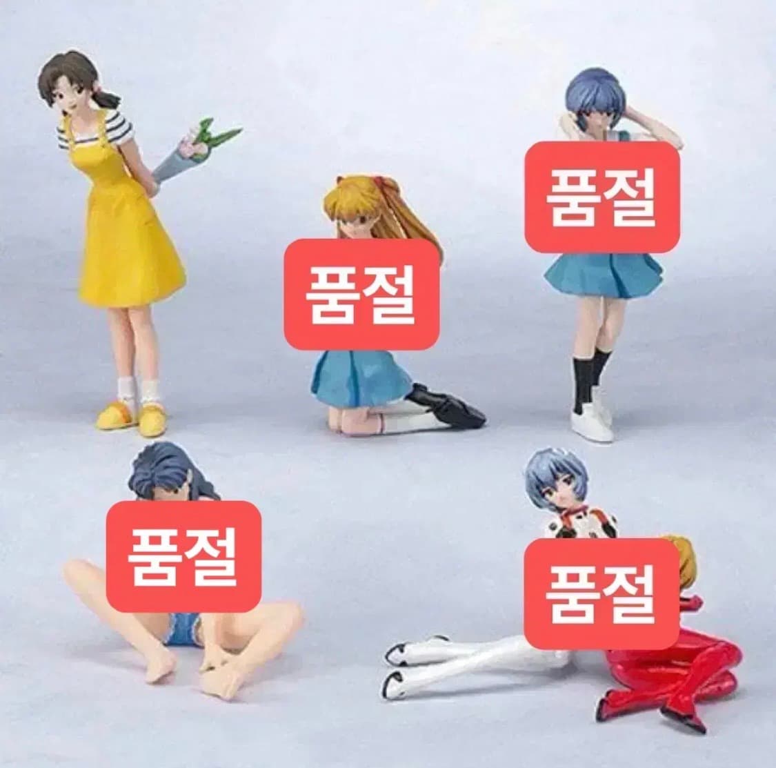 개당판매/미개봉) 고전 에반게리온 피규어 아스카 레이 미사토 6종 상품이미지1