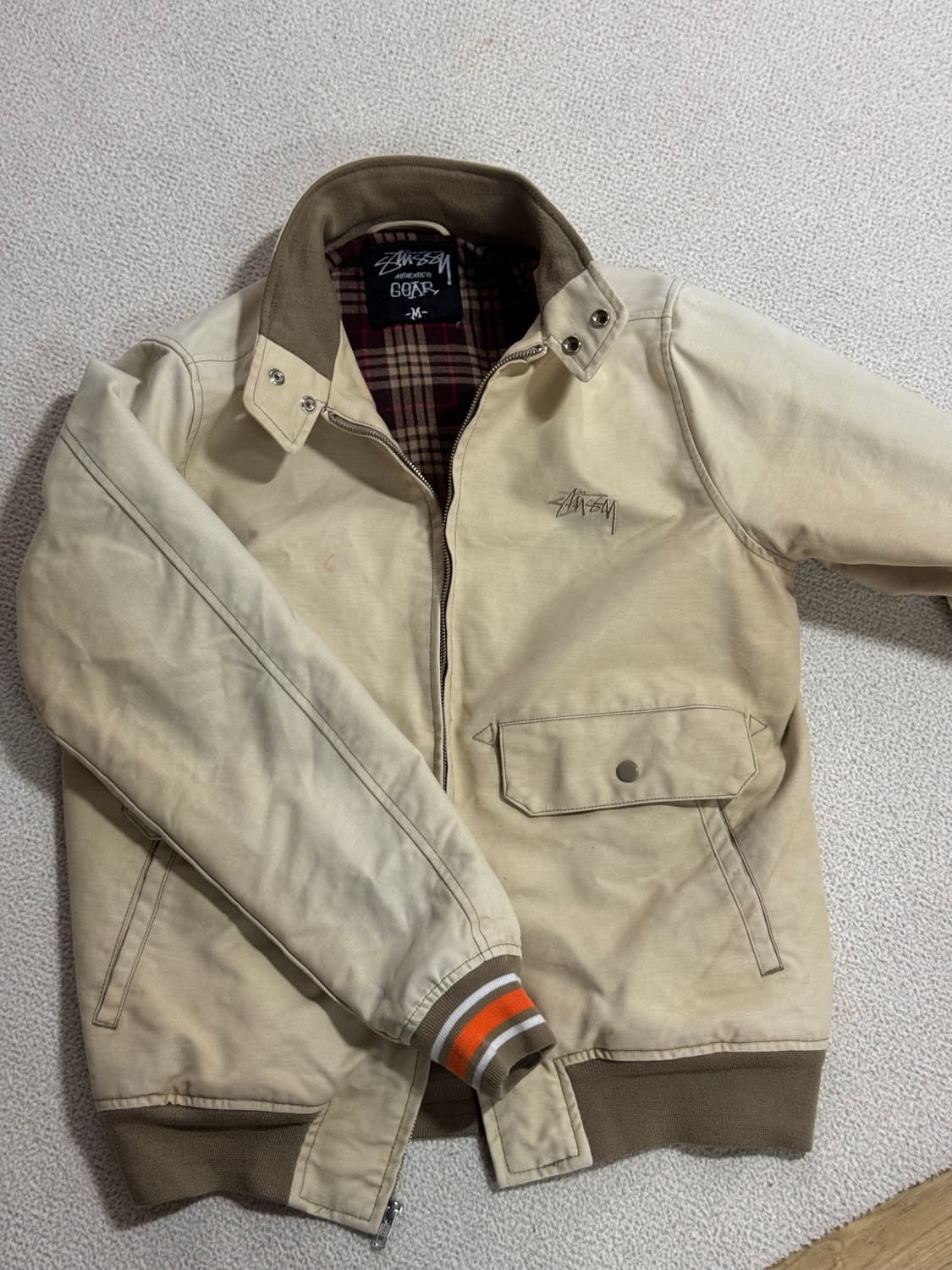 스투시 기어 빈티지 워크자켓 m 상품이미지1