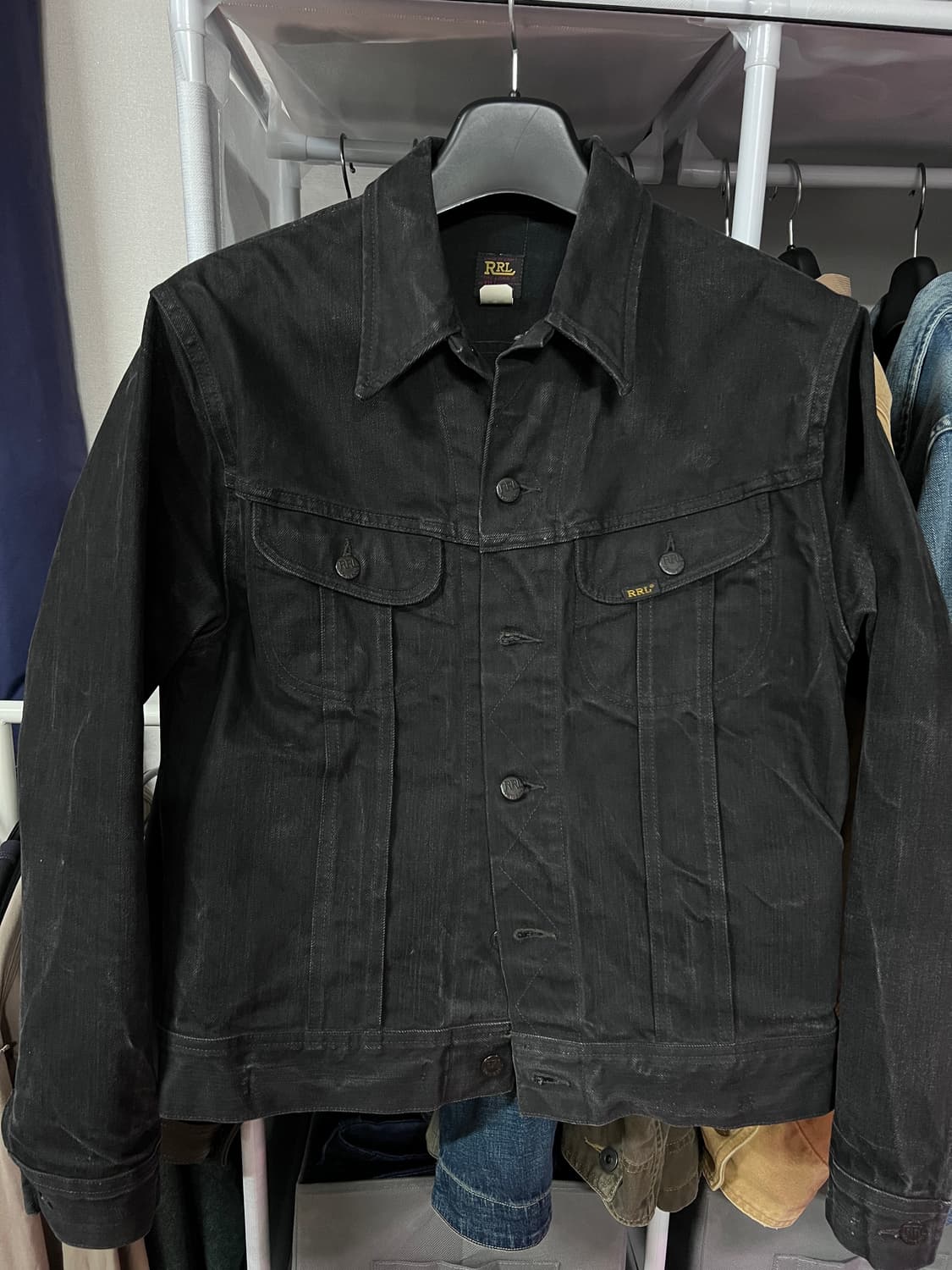 새상품급) Rrl lot 271 데님 자켓 m / 더블알엘 트러커 상품이미지1