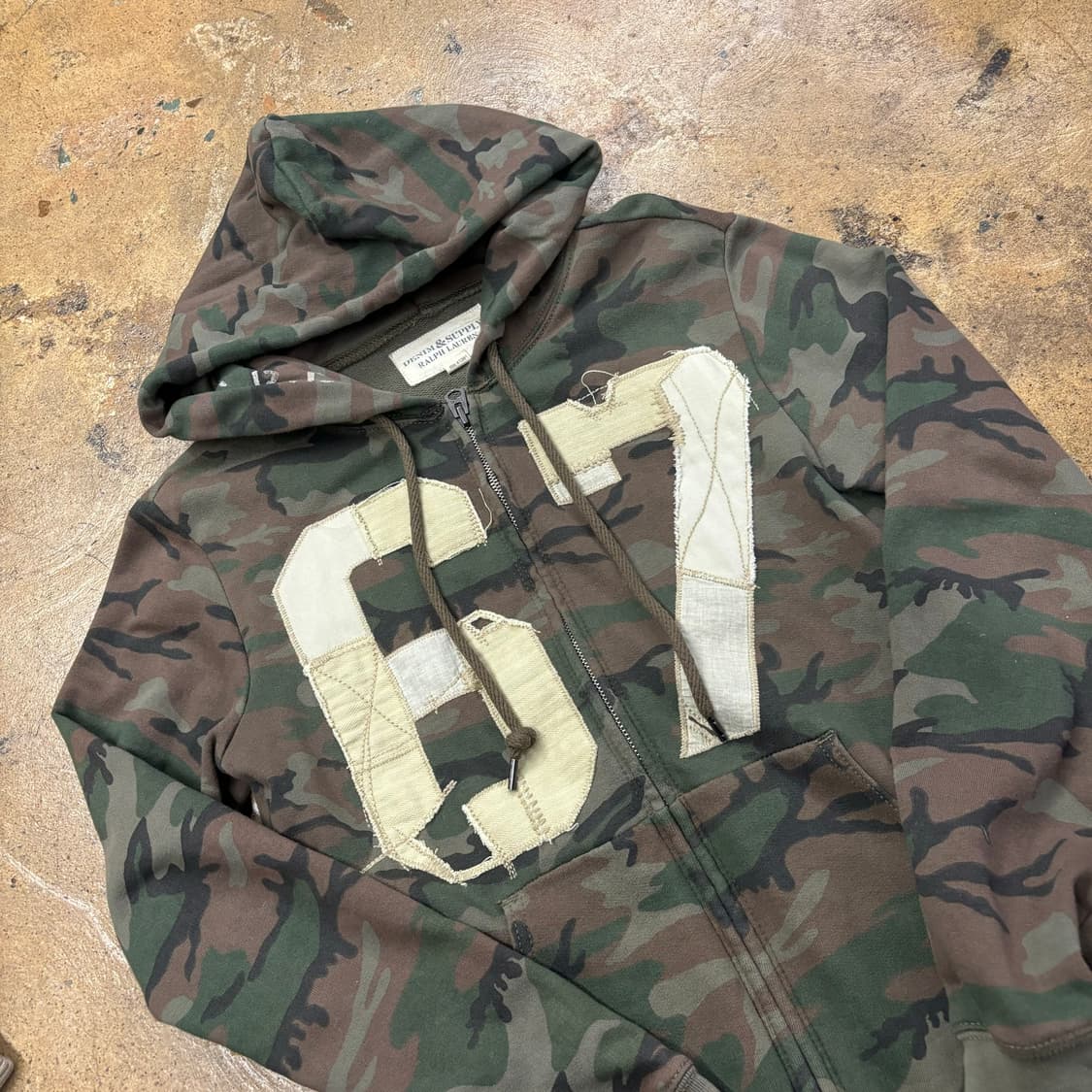 폴로 데님앤서플라이 랄프로렌 밀러티리 카모 카키 초코나무숲 후드집업 상품이미지1