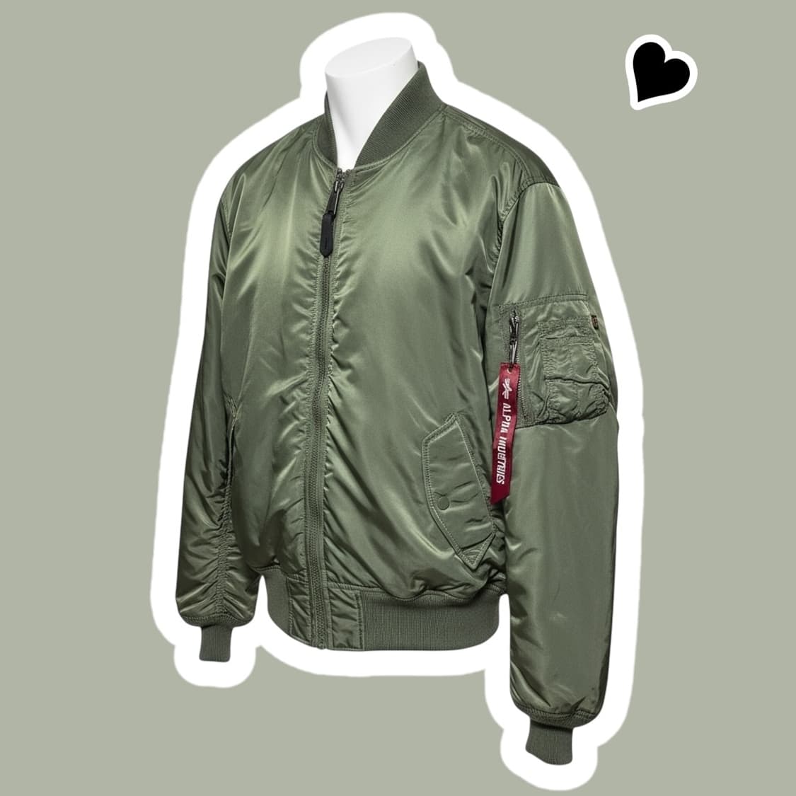 알파인더스트리 MA-1 올리브 양면 자켓 상품이미지1