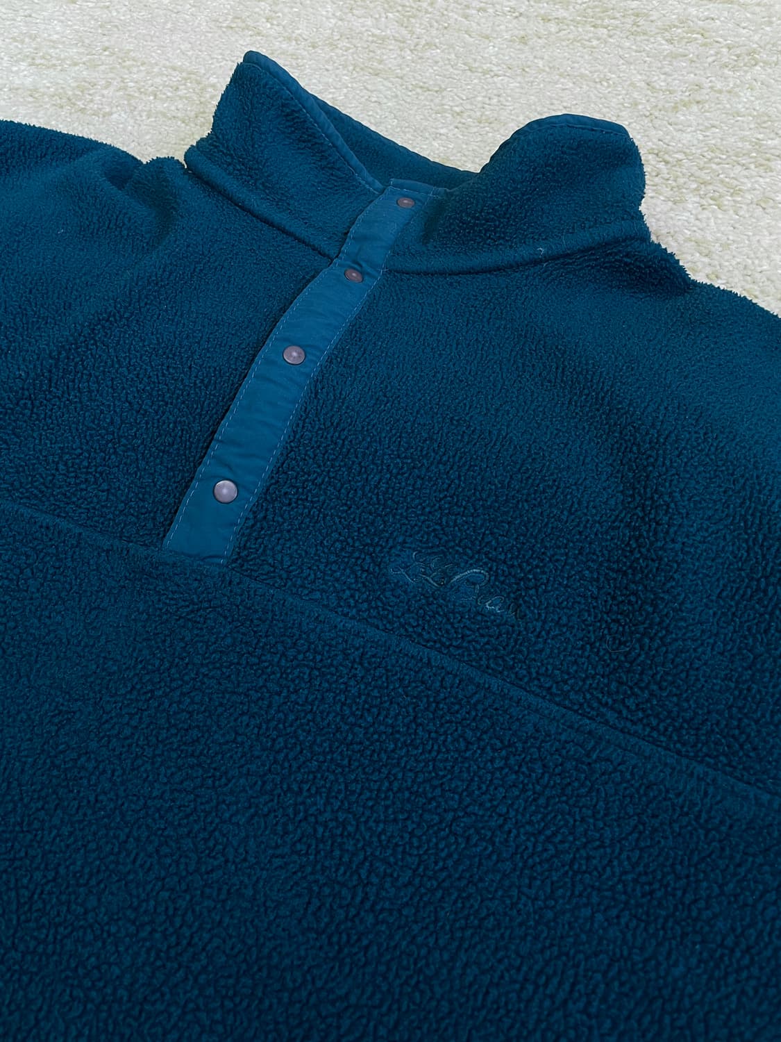 [XL] 90s L.L.Bean 스냅 플리스 로고 풀오버 후리스 자켓 상품이미지2