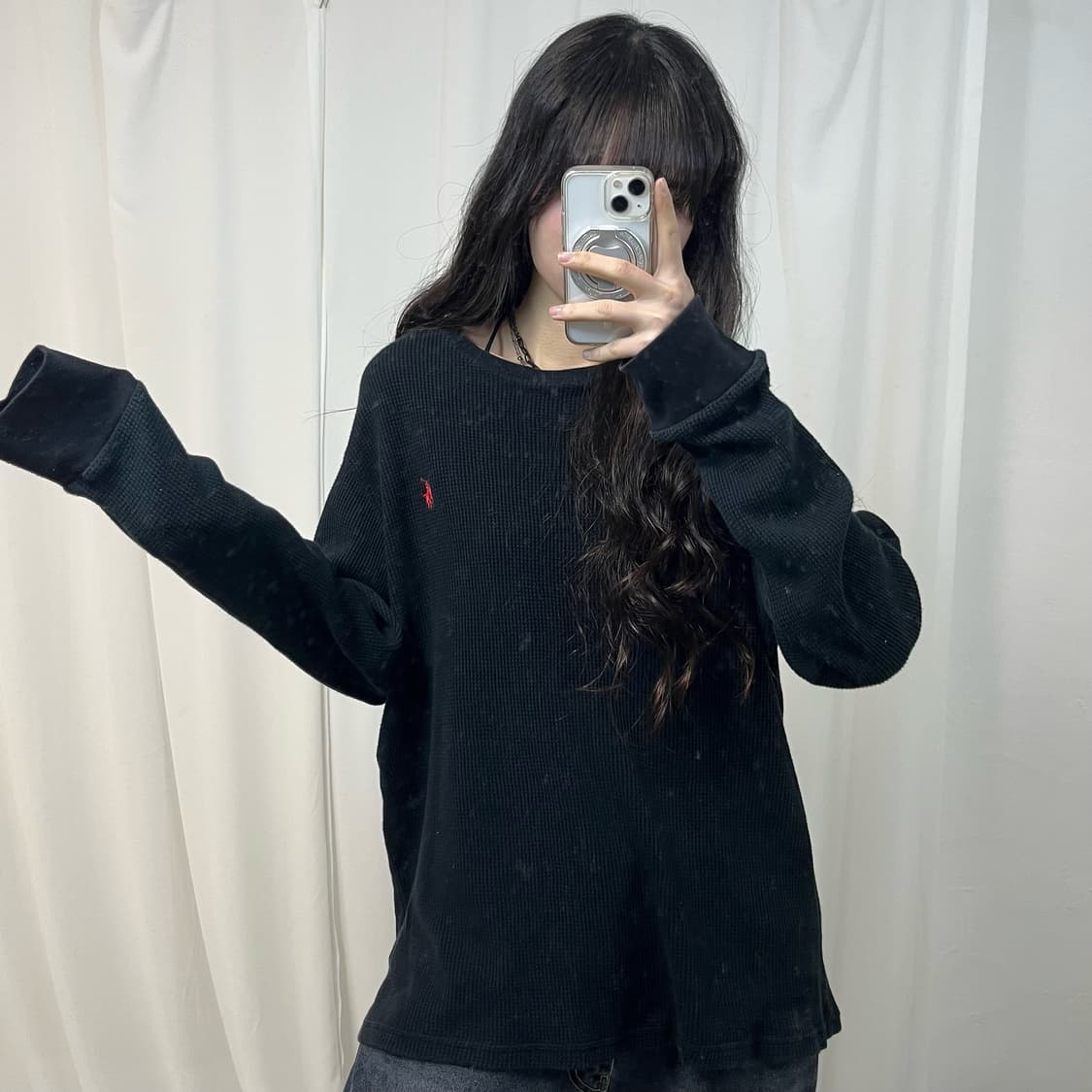 Polo Black Waffle Knit 상품이미지2