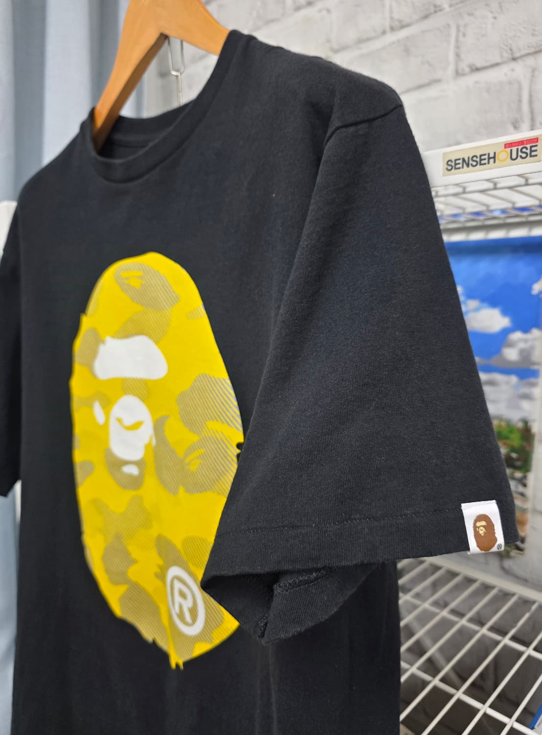 베이프 반팔티 슬림105 카모 빅 헤드 반팔티셔츠 MM73 상품이미지3