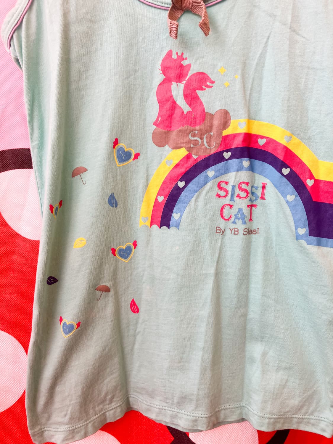 jpn 시스캣 민트 슬리브리스 상품이미지3