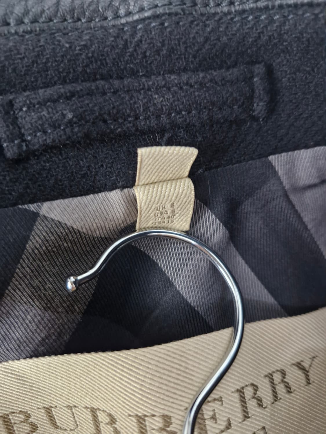 버버리(BURBERRY BRIT)울 캐시미어 혼방 스터드 코트 블랙 상품이미지7