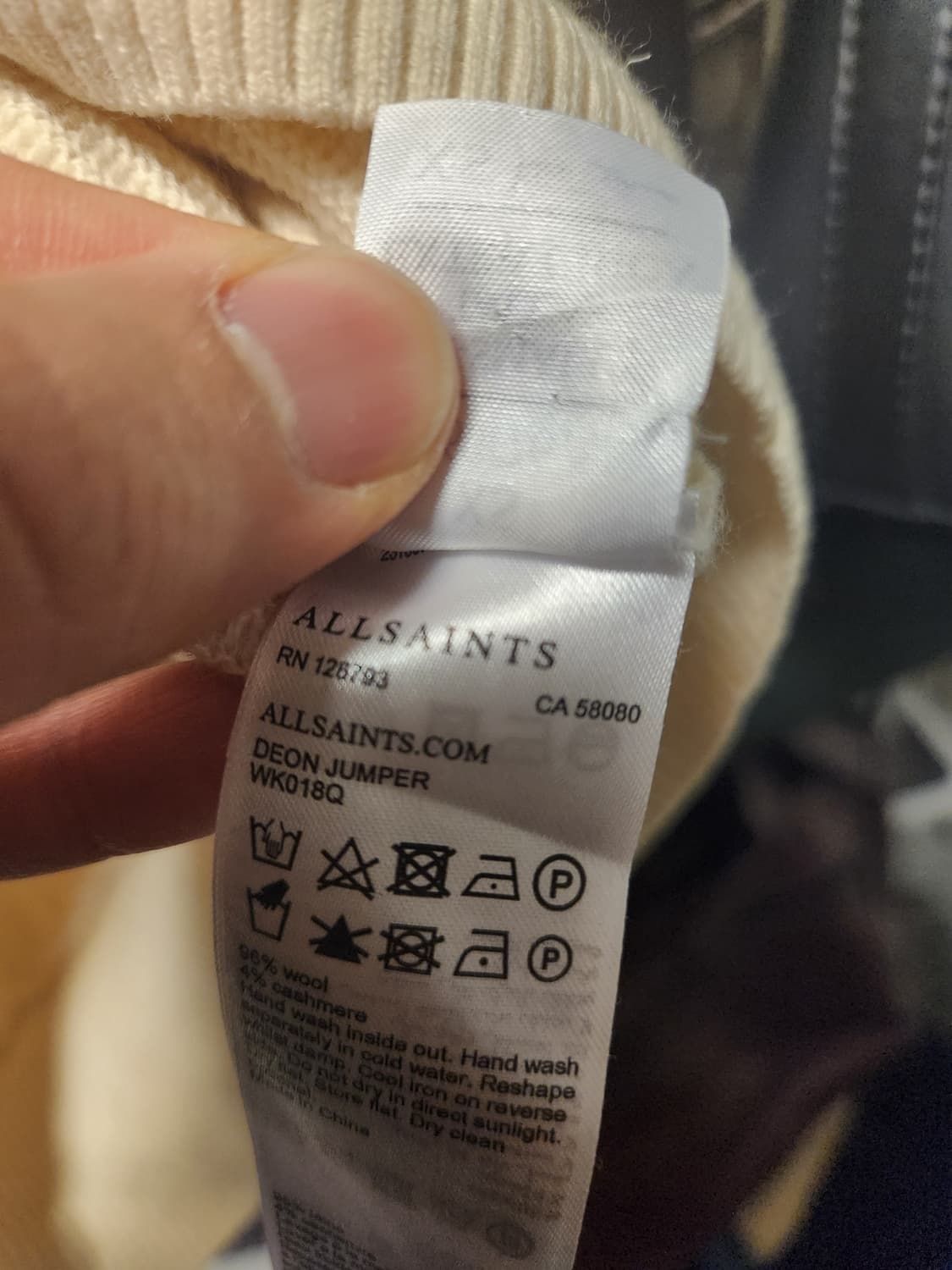 올세인츠 데온 점퍼 니트 상품이미지5