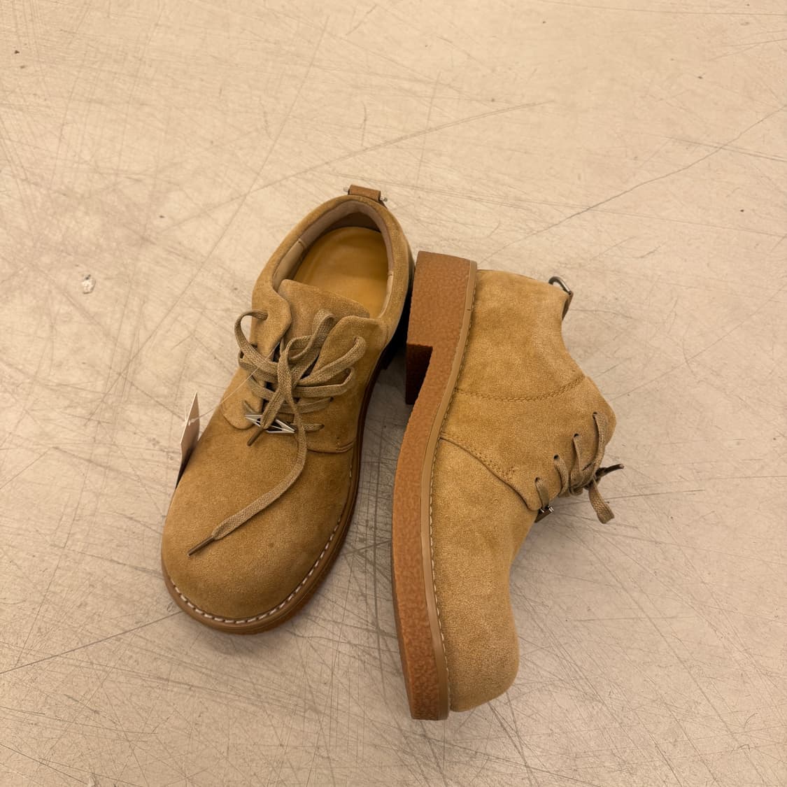 빈티지 스웨이드 브라운 더비 슈즈  상품이미지2