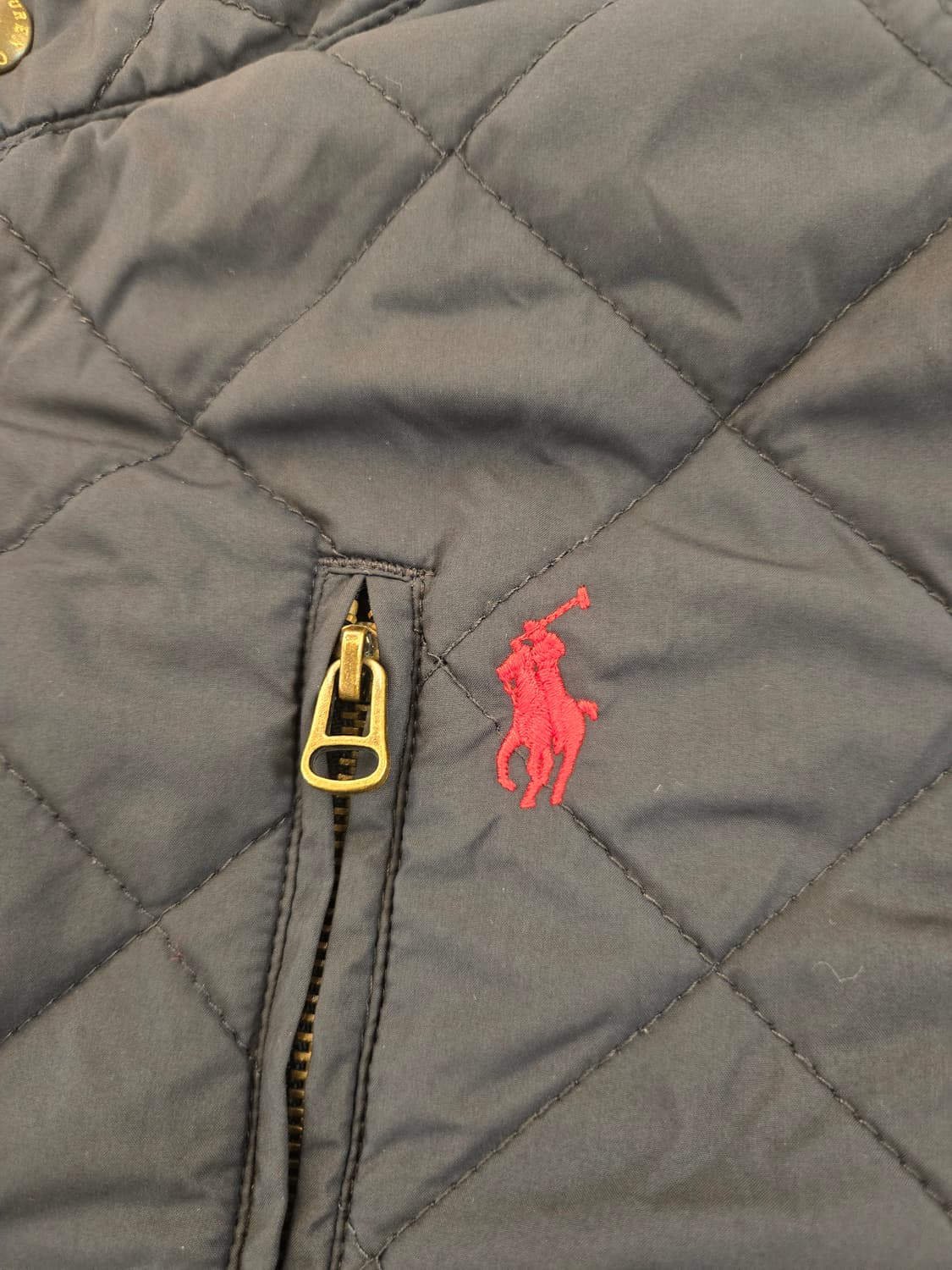폴로 랄프로렌 네이비 퀼팅 자켓 XL 상품이미지4