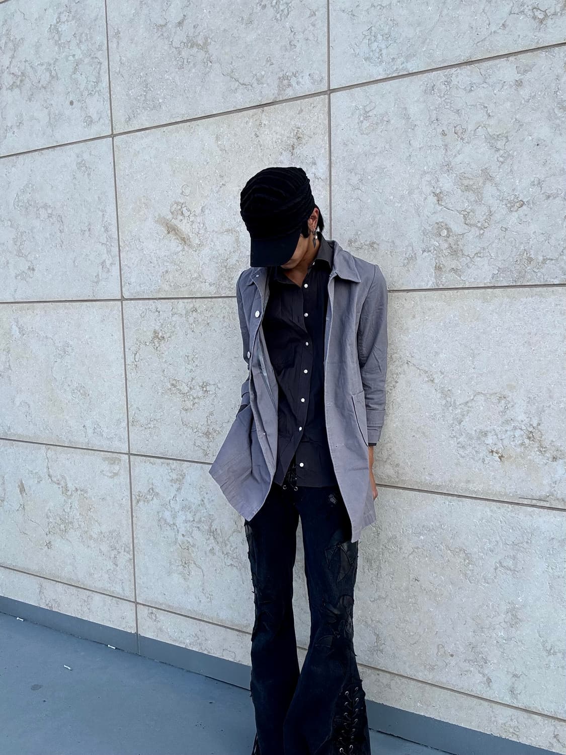 “Denimus” Minimal Design Long Jacket 상품이미지1