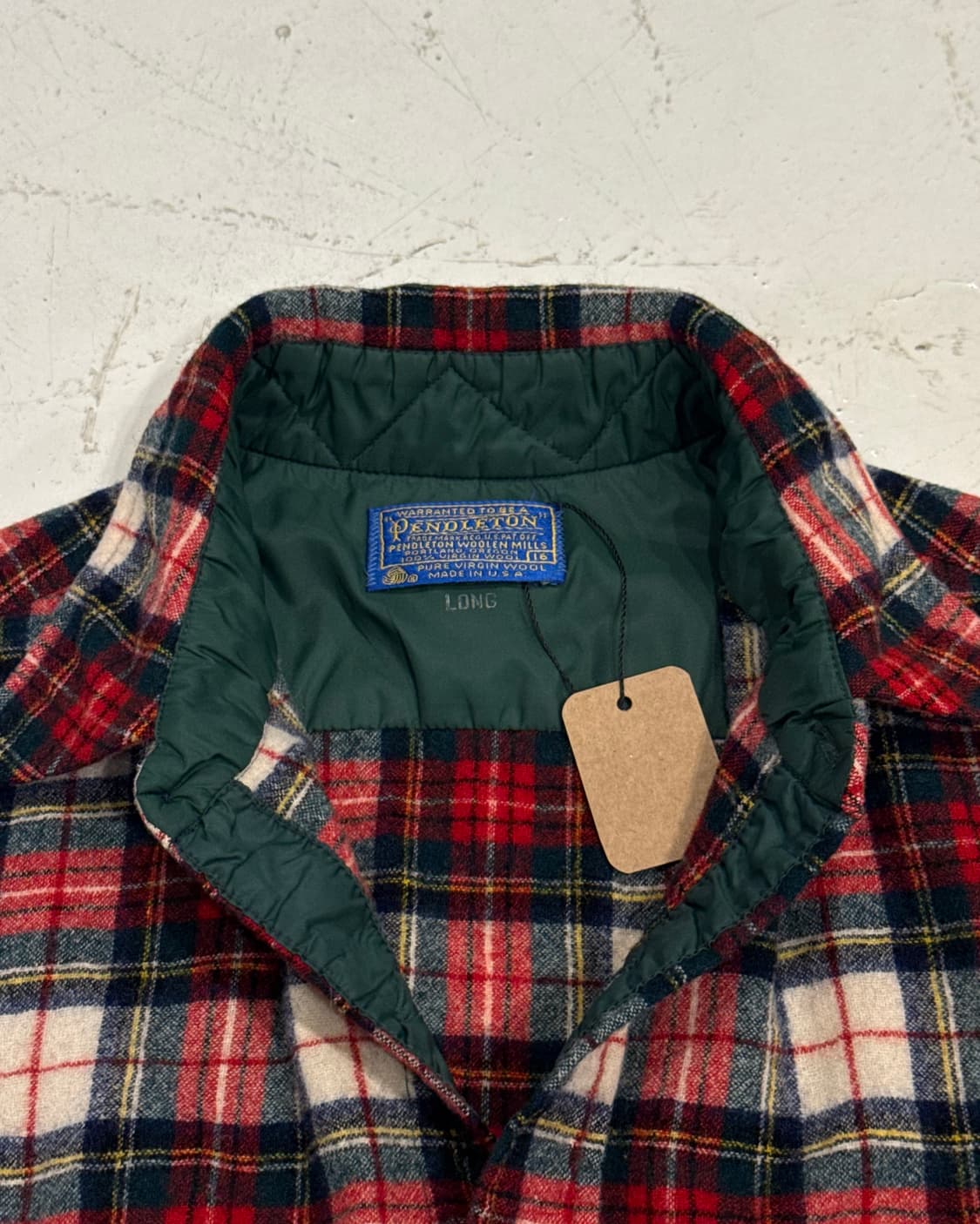 펜들턴 60~70s USA 체크 플란넬 셔츠 상품이미지3