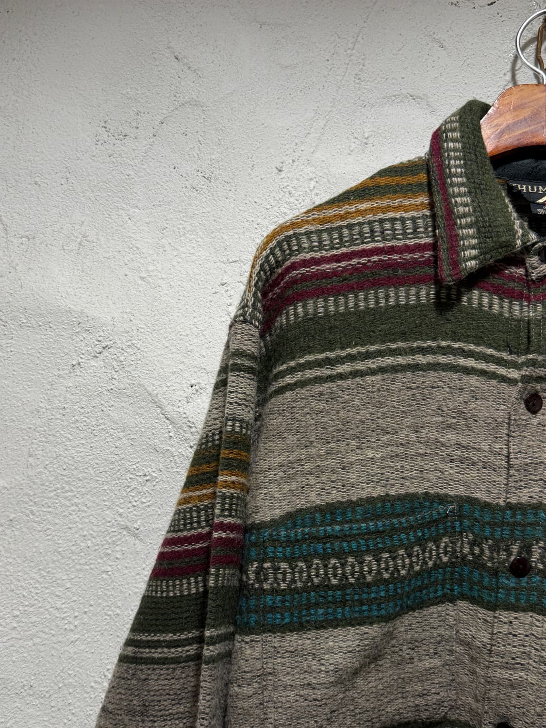 Thums Up 80-90년대 나바호 울 셔츠 상품이미지4