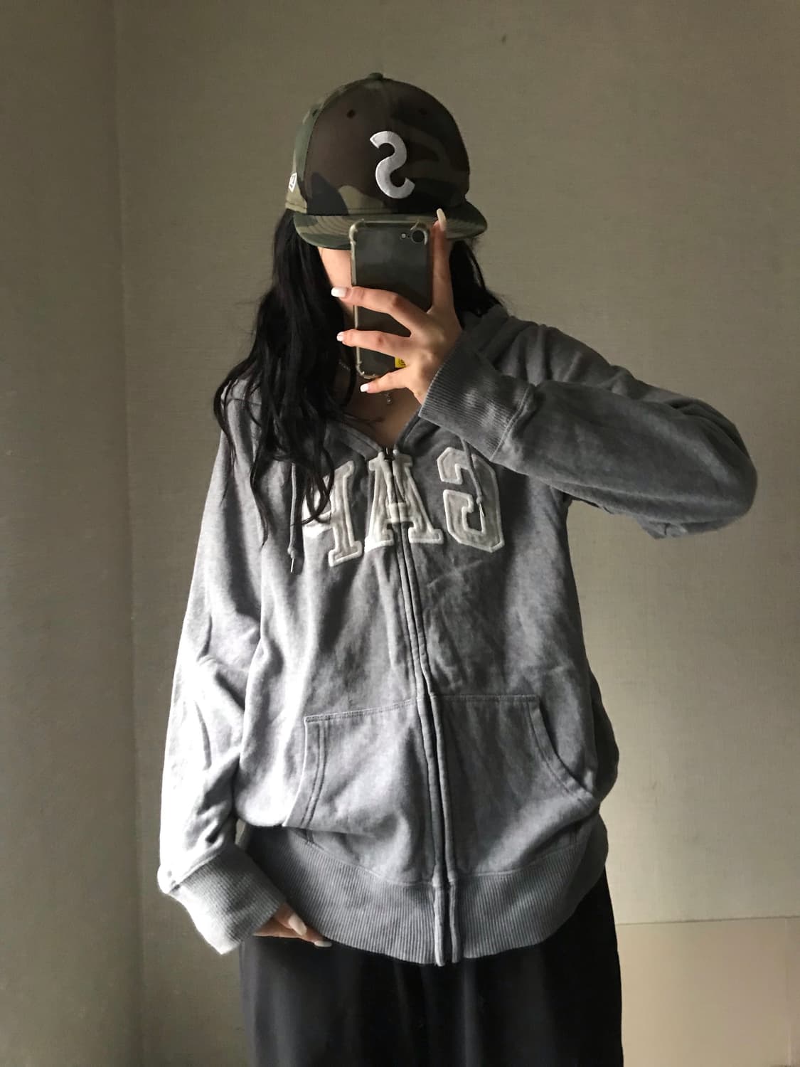 갭 그레이 후드집업 상품이미지3