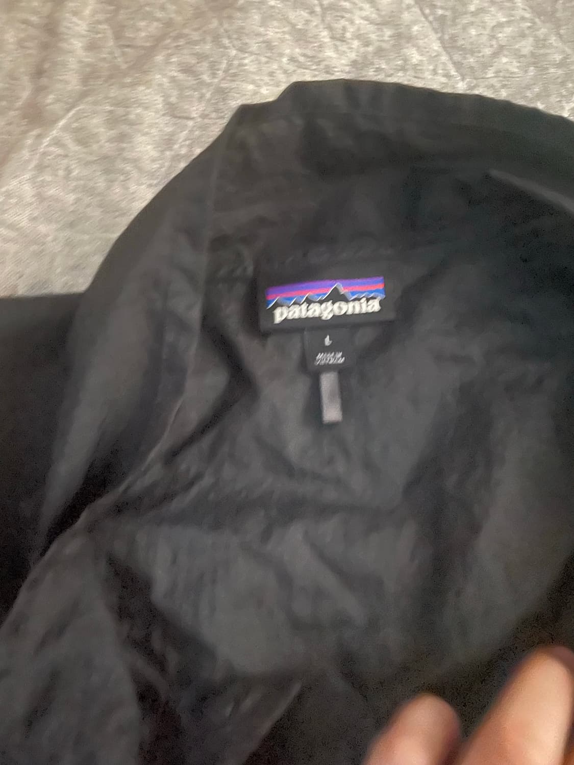 파타고니아 후디니 스냅티 블랙 L 상품이미지2