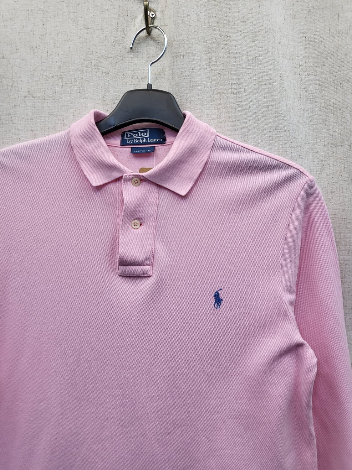 폴로 랄프로렌 핑크색 긴팔 폴로셔츠 상품이미지3