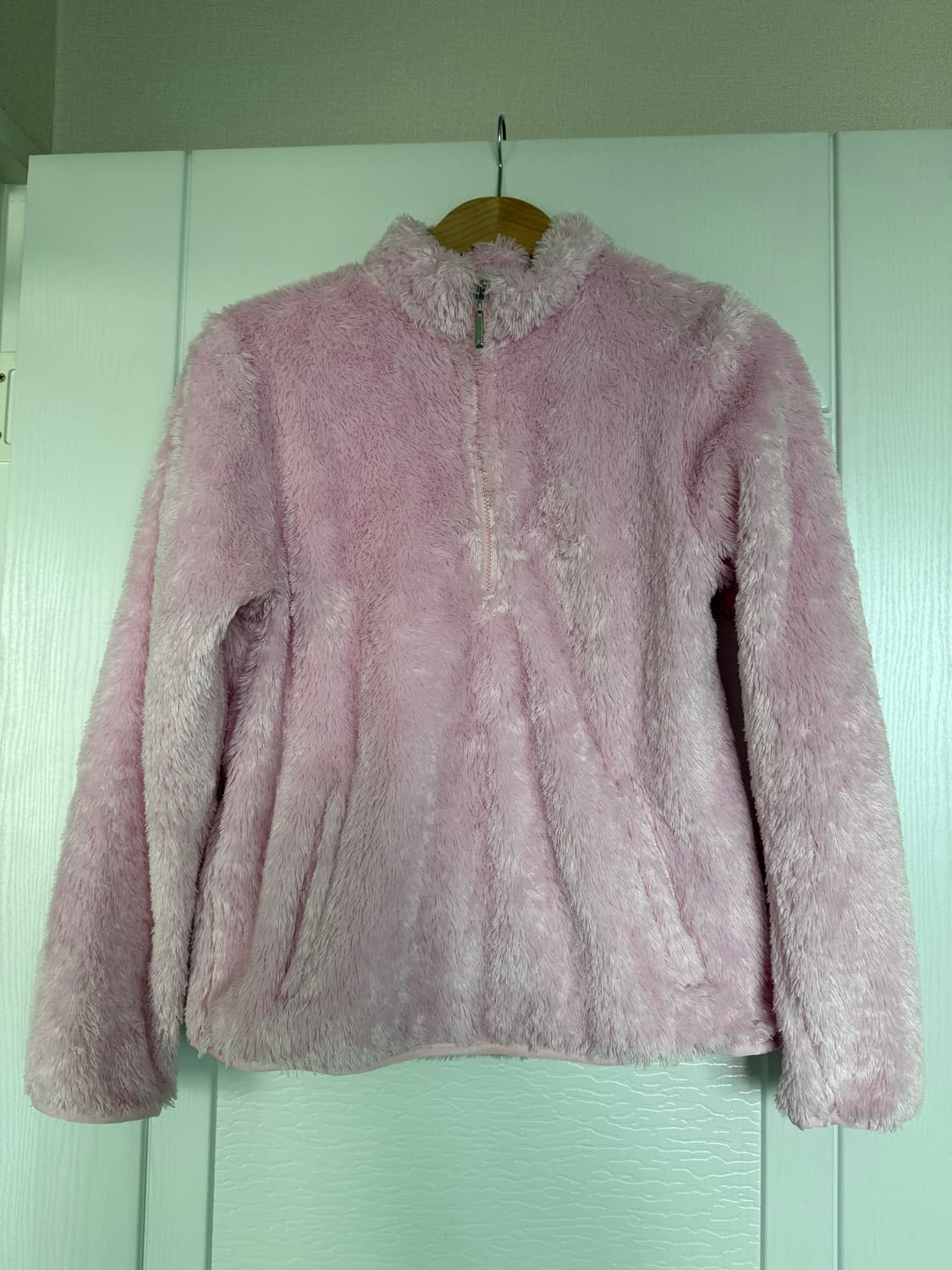 Courreges 핑크 뽀글이 후리스 s 상품이미지1