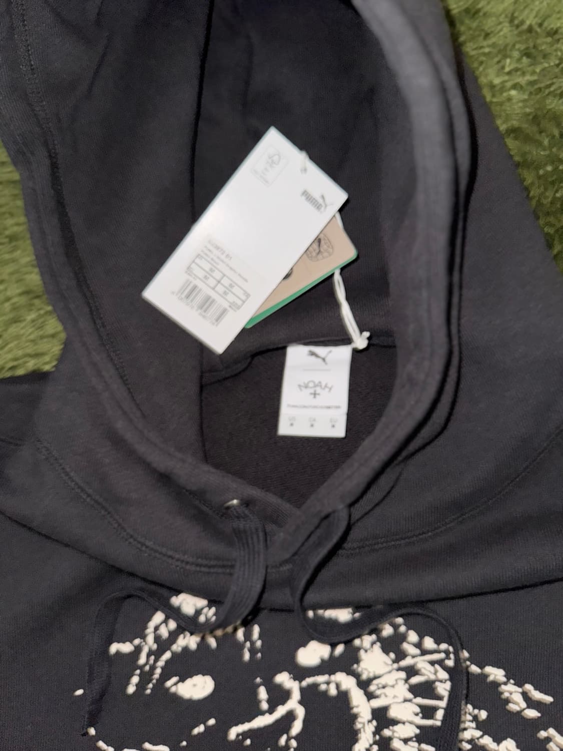 [M] NOAH 노아 x 푸마 헤비웨이트 그래픽 프린트 로고 후디 블랙 상품이미지3