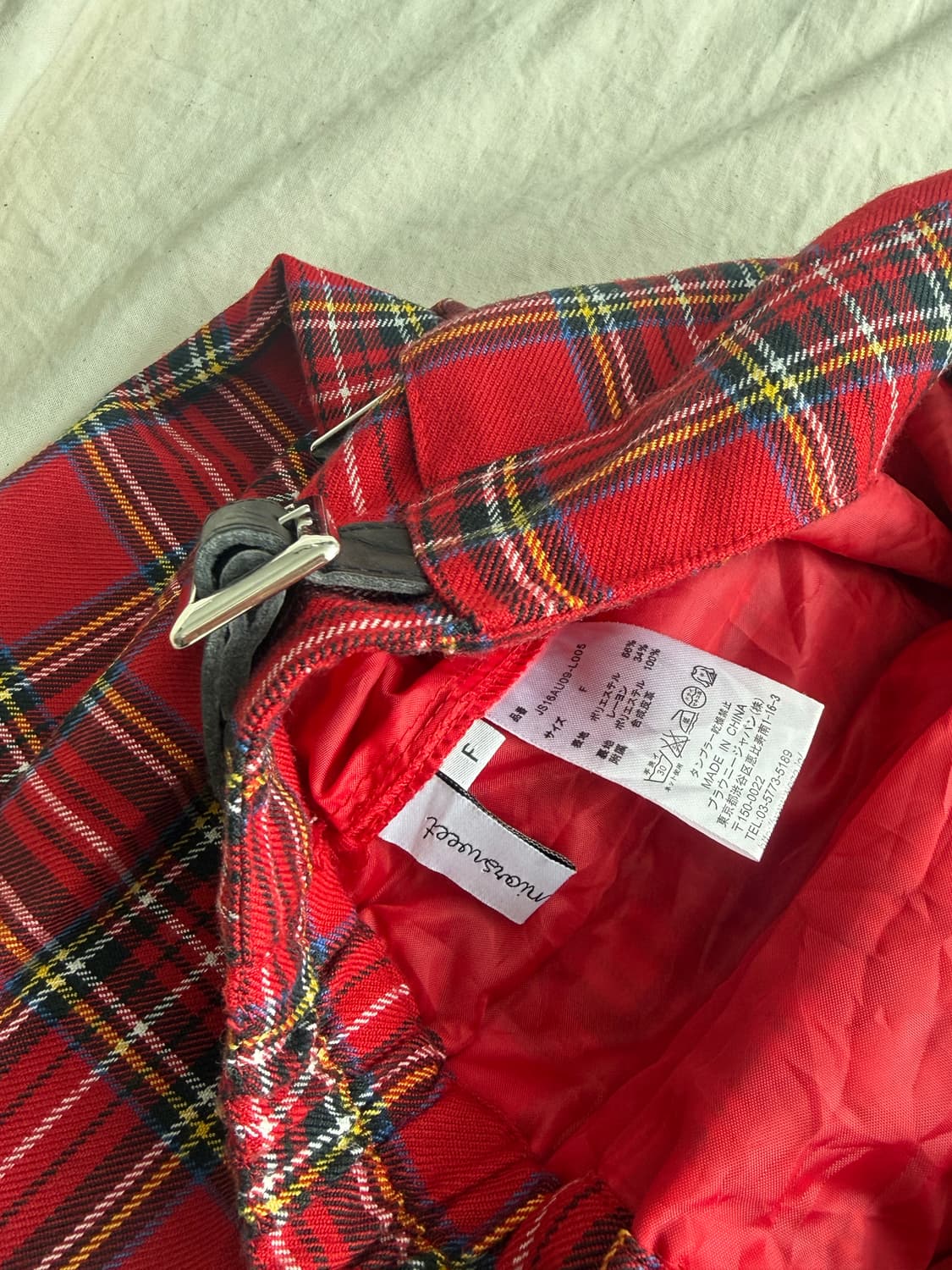 캐캐체 펑크 갸루 체크 미니 스커트 상품이미지7