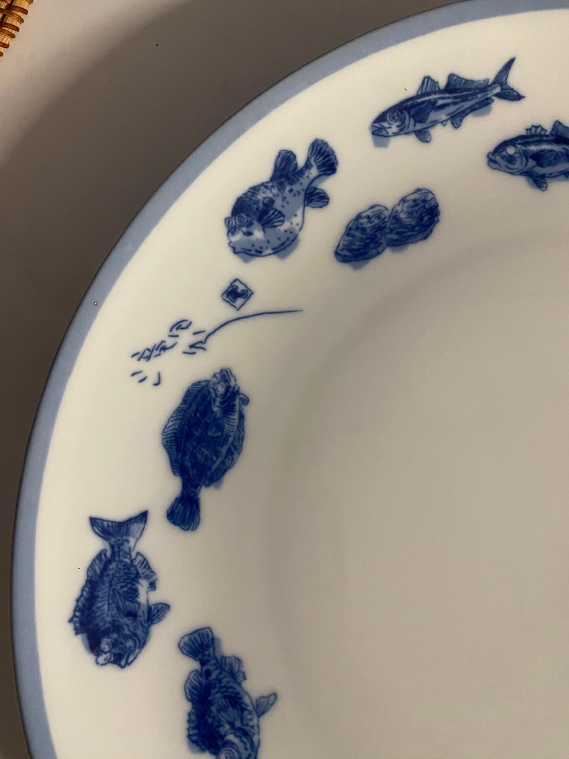 일본 물고기 그림 접시 그릇 상품이미지5