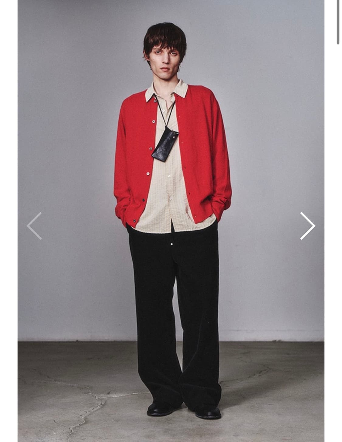 아트이프액츠 울가먼트 라운드넥 니트_Red XL사이즈 상품이미지2