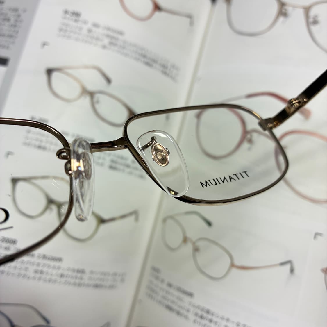 CITIZEN 시티즌 티타늄 골드 일본 안경 상품이미지7