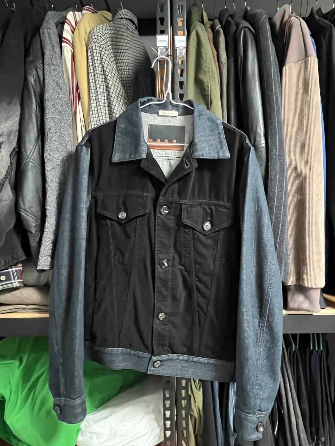 마르니 블랙 코듀로이 자켓 상품이미지2