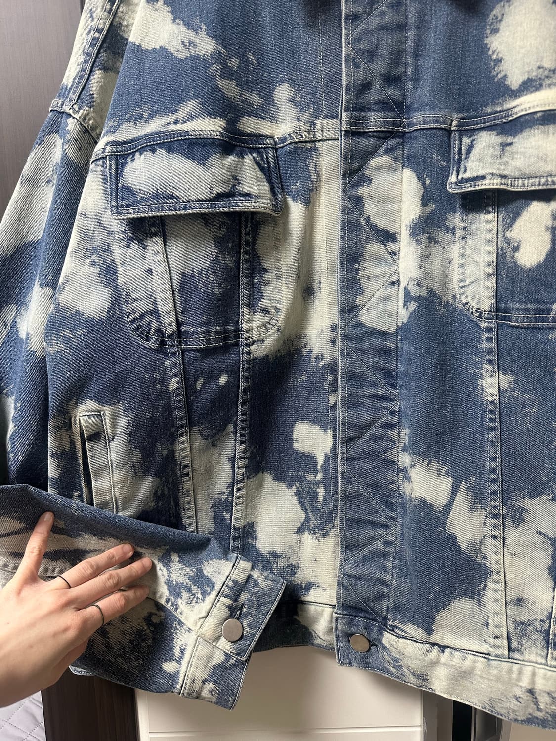 선데이오프클럽 블리치드 데님 자켓 상품이미지10