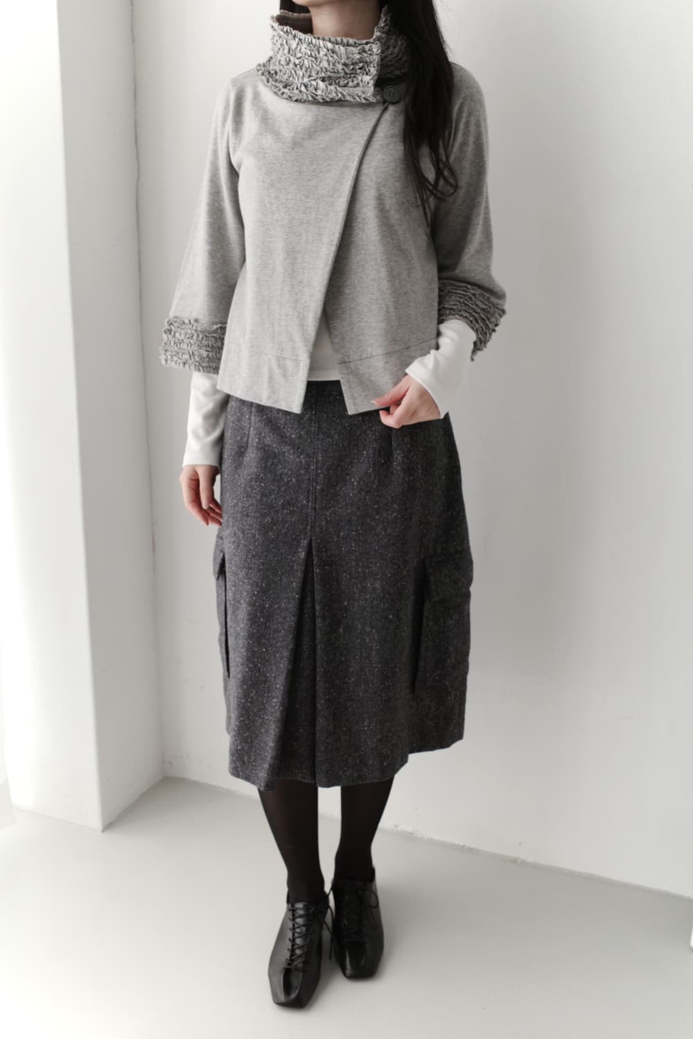 frill wrap cardigun 상품이미지7