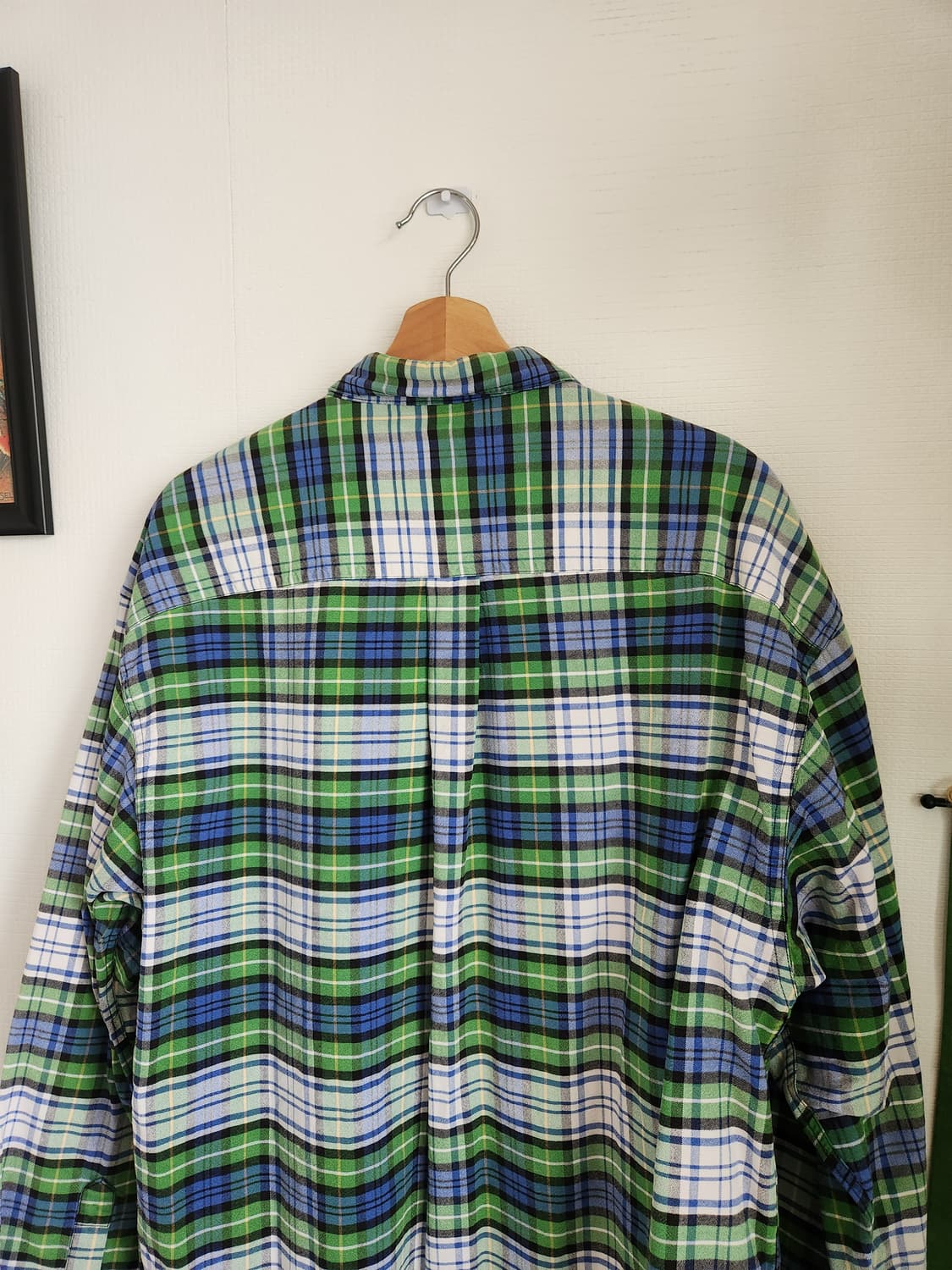 90s 올드 갭 체크 옥스포드 셔츠(USAmade) 상품이미지5