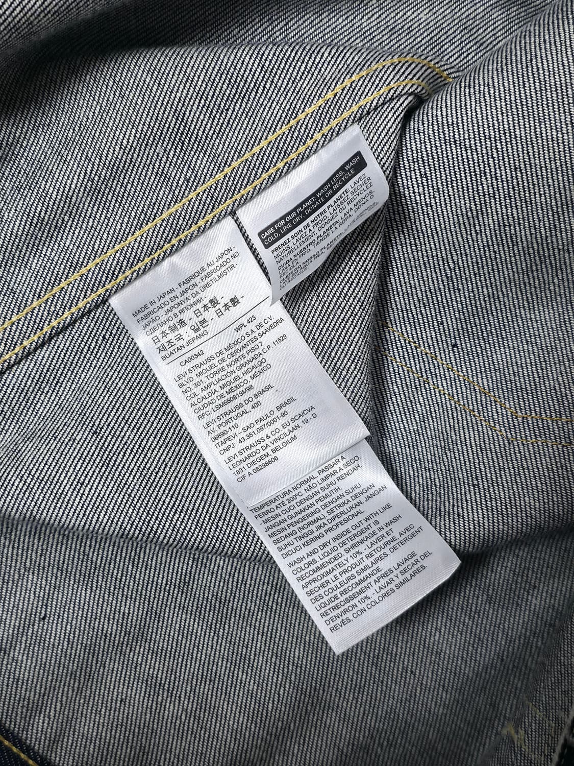 리바이스  LVC 1936 타입 1 자켓 오리지널 리지드 M(95) 상품이미지5