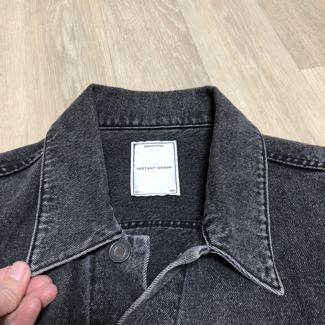 (L) 브랜디드 BRANDED 2001 슬로우 워커 데님 자켓 블랙 자켓 상품이미지6