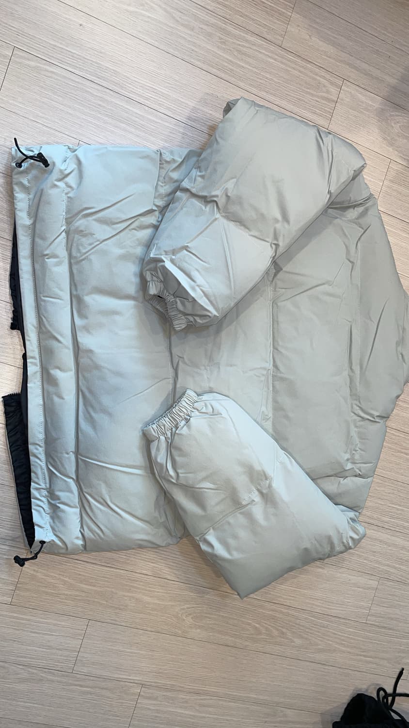 웰론 나노 숏 패딩 그레이 상품이미지4