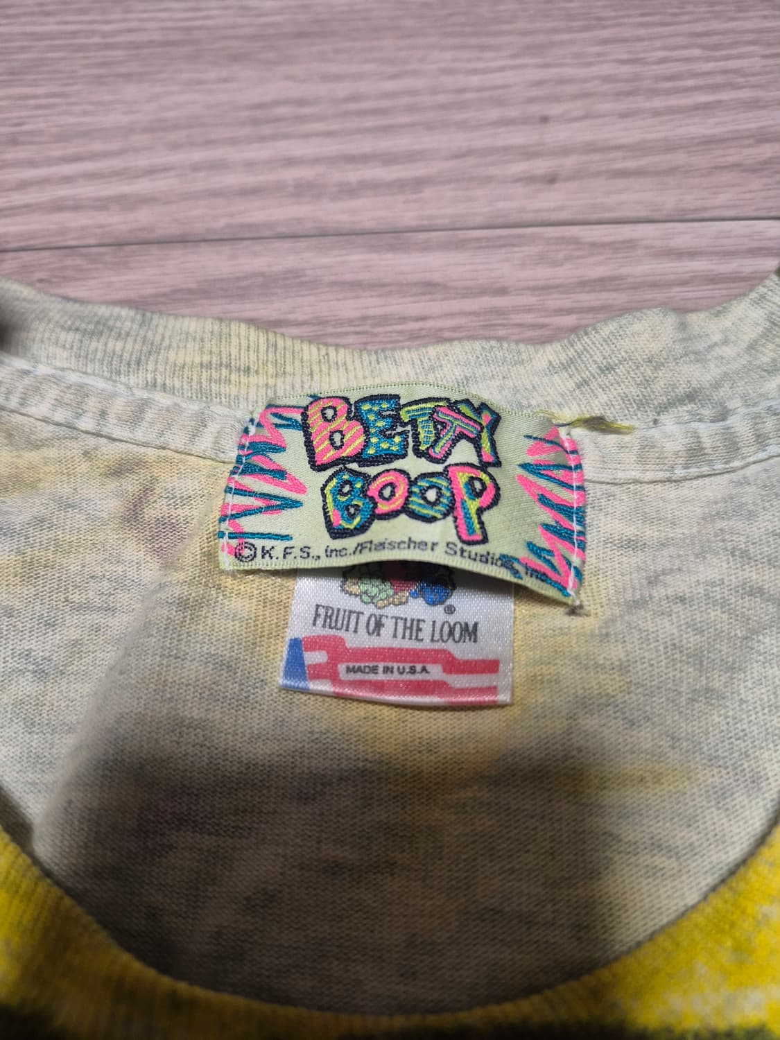 made in USA BETTY BOOP 빈티지 티셔츠 상품이미지3