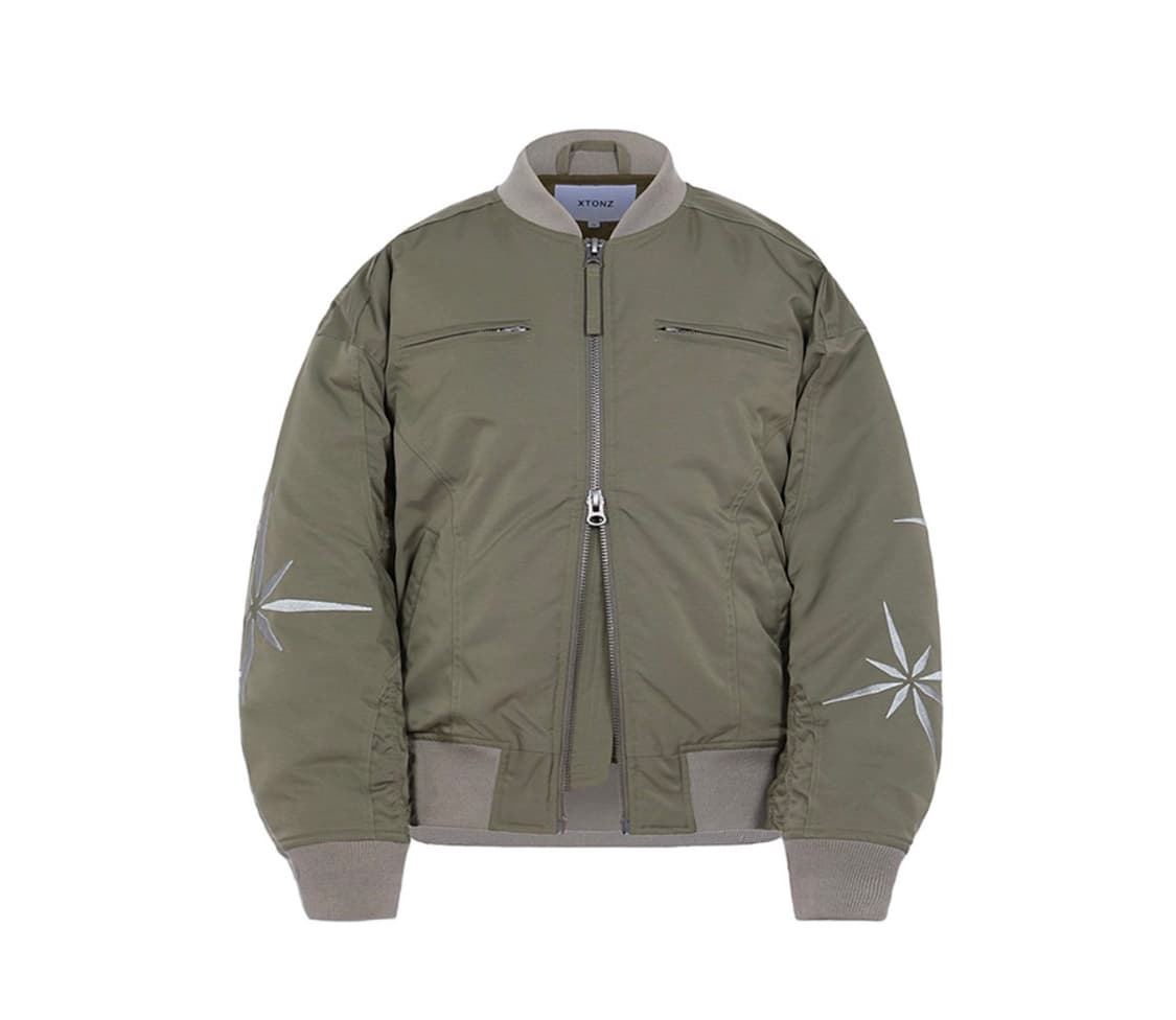 XJ107 인시전 셔링 MA-1 자켓 (KHAKI) 상품이미지1