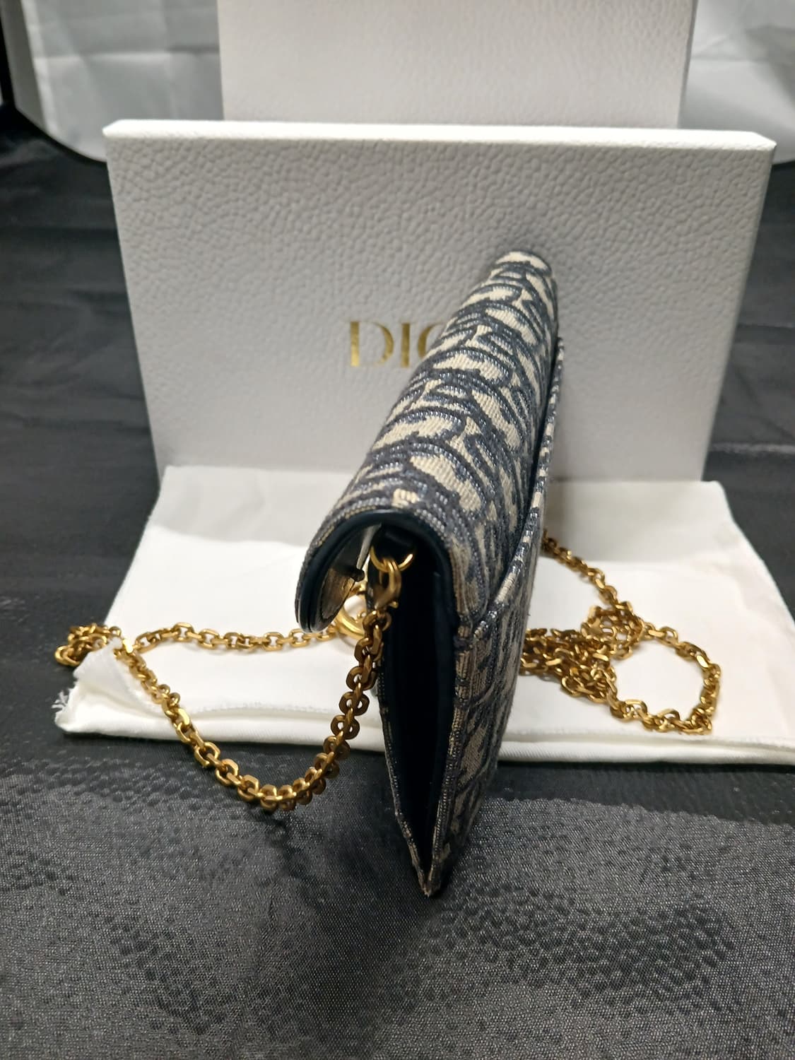 디올 오블리크 새들 체인 파우치 S5614CTZQ 상품이미지4