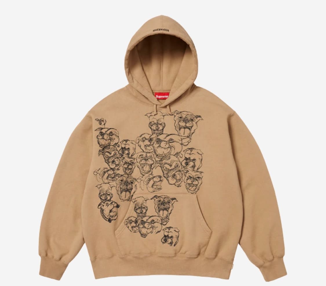 슈프림 핏불 후드 새상품 L supreme pitbulls 상품이미지1