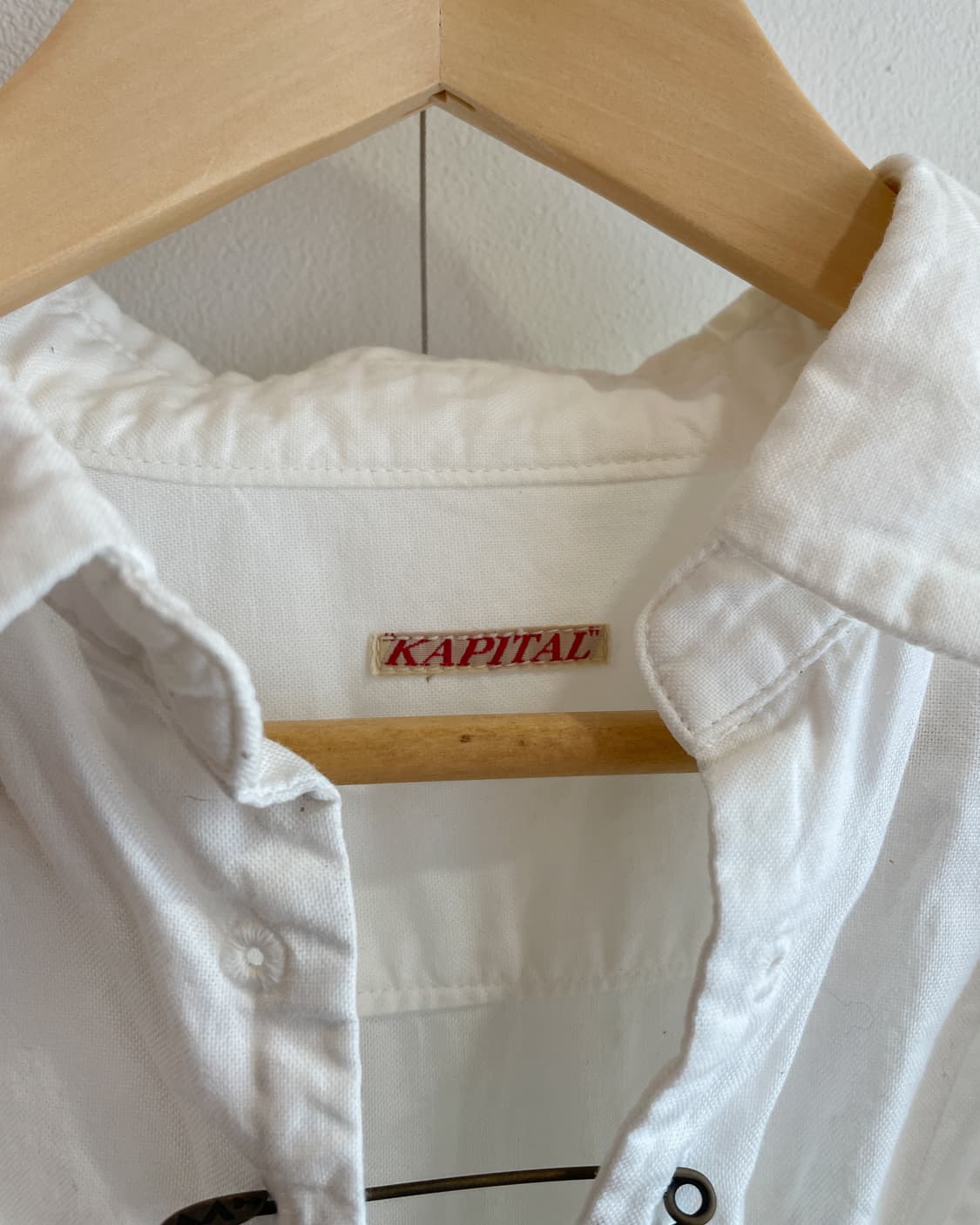 캐피탈 화이트 옥스퍼드 핀 셔츠 상품이미지4