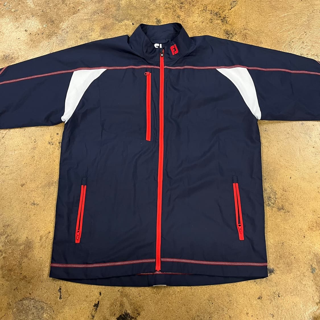 [정품/L] 풋조이 네이비 바람막이 자켓 b16 상품이미지3