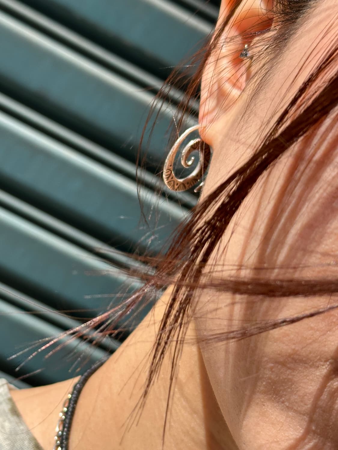 Karen Silver Spiral Ethnic Earrings  상품이미지5