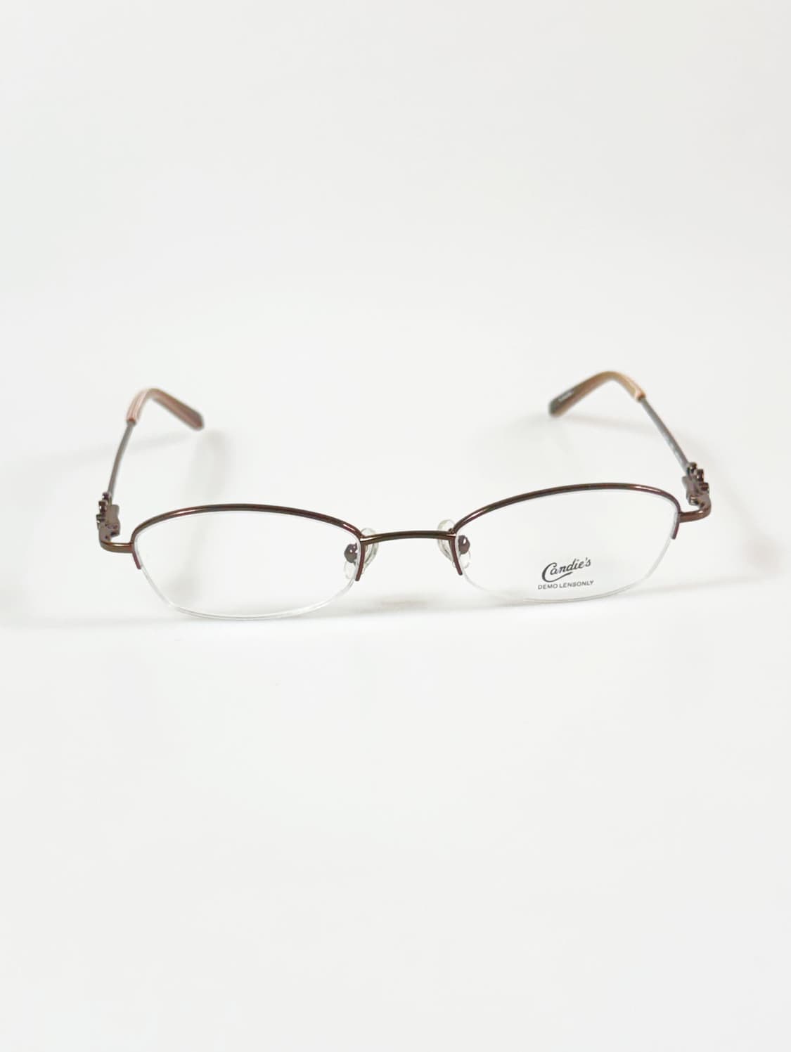 CANDIES 반무테 오벌 메탈 프레임 빈티지 안경 상품이미지2