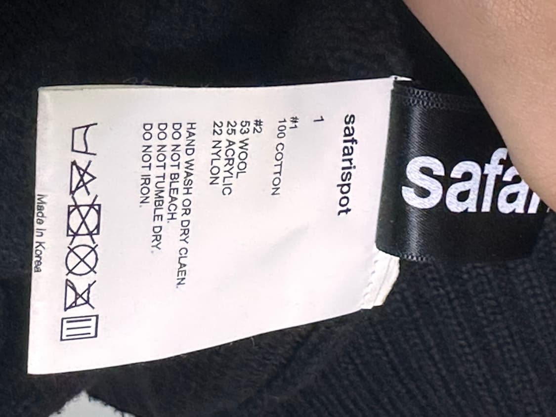 [2] 사파리스팟 니트 블랙 상품이미지2