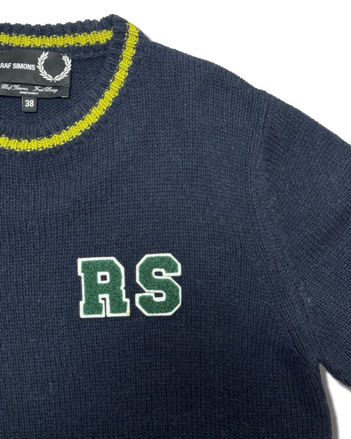 13AW 라프시몬스 X 프레드페리 RS패치 니트 상품이미지3