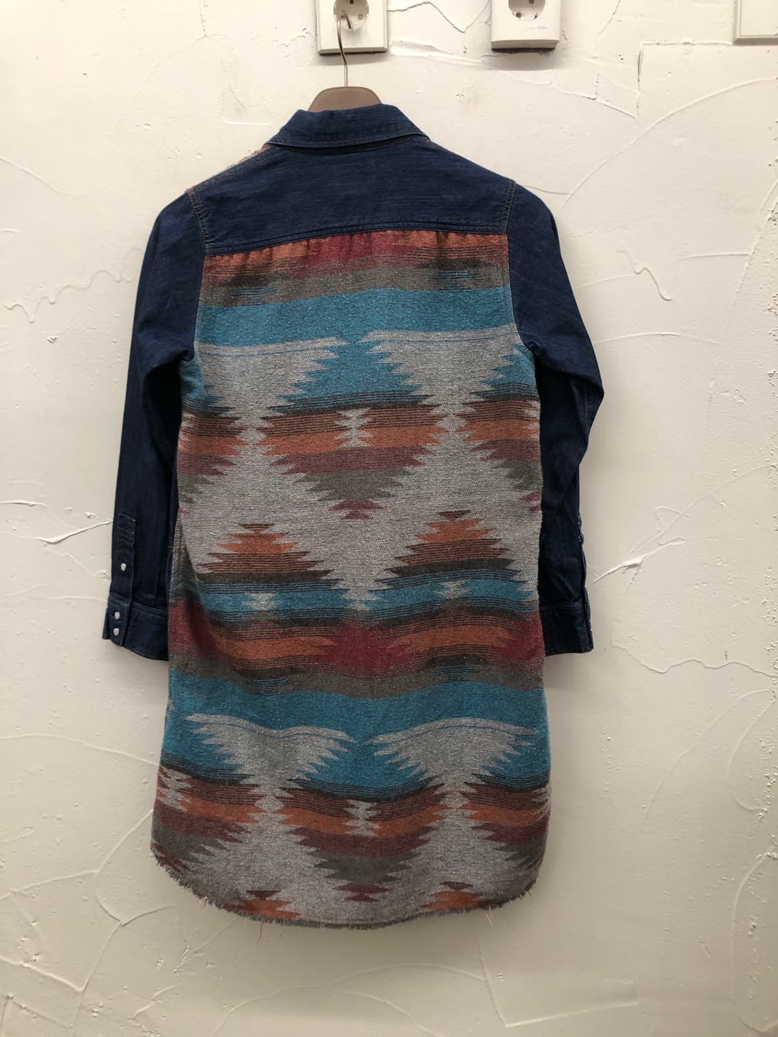 웨스턴 나바호 롱 데님 셔츠 상품이미지2