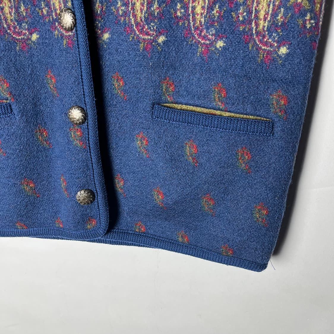 [Blauenbock] 90's 페이즐리 울 베스트 상품이미지3