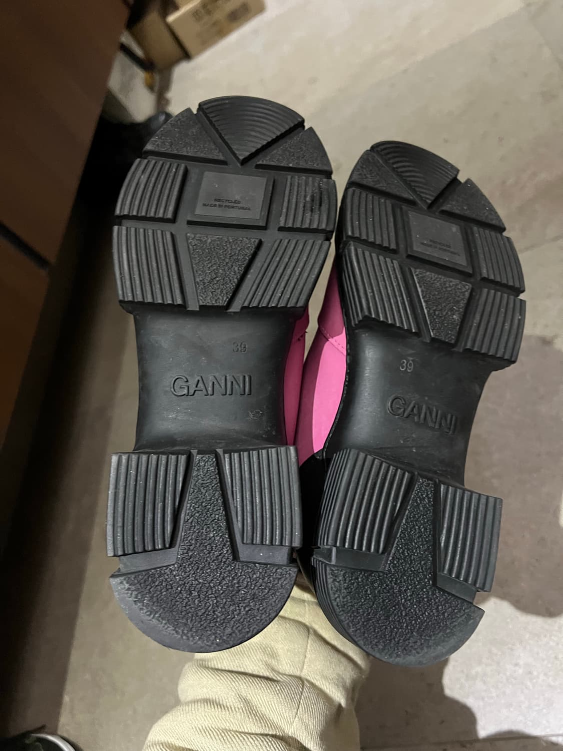 Ganni 가니 리사이클 러버 첼시 부츠(핑크) 상품이미지5